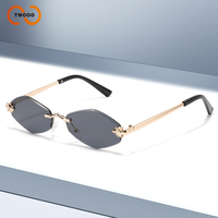 Twooo T1248 Fashion Shades Gradient Outdoor UV400 Metal Women Lunettes de soleil 2024