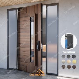 Puerta de Seguridad de Acero Inoxidable CosyHouse, Puerta Principal Antirrobo, Lista para Cerradura Inteligente, Tamaño Personalizado, OEM, ODM - Product Image 5