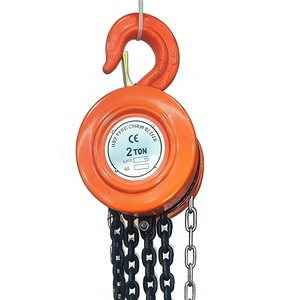 Palans à chaîne manuels de type rond HSZ à bas prix, 1 tonne, 2 tonnes, 3 tonnes, 5 tonnes, avec chaîne de charge G80 pour le levage de matériaux - Product Image 3