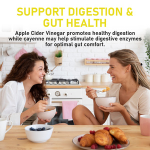 Manufacturer Factory Halal Apple Cider Vinegar Capsules Fat Burner Capsules ACV Powder <b>Supplement</b> for Support Digestion Health - Product Image 3