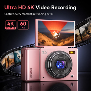 Nouvel appareil photo numérique compact 4K rose personnalisé avec zoom CCD 16x pour capture de sourires et vidéo, idéal pour la photographie instantanée - Product Image 4