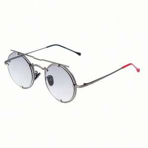Nouveautés 2020, lunettes de soleil rondes en métal vintage UV400, lunettes de soleil steampunk - Product Image 5