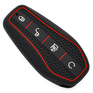 Funda Protectora de <span class=keywords><strong>Silicona</strong></span> Negra para <span class=keywords><strong>Llave</strong></span> de Coche, Resistente, Suave e Impermeable, con 4 Botones, para Reemplazo de Llaves de Vehículos - Product Image 3