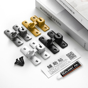 Aluminum Alloy Solid Latch 90/180 Degree No Drill Easy Install Door Lock Butterfly <b>Pin</b> Minimalist Design - Product Image 2
