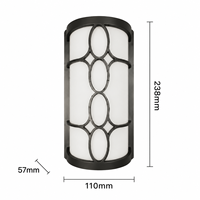 Lampe murale extérieure multifonctionnelle moderne avec haut-parleur intégré pour ambiance audiovisuelle de jardin