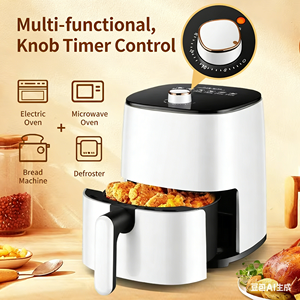 <span class=keywords><strong>Friteuse</strong></span> à air électrique multifonction en plastique, petite, pour <span class=keywords><strong>2</strong></span> <span class=keywords><strong>personnes</strong></span>, mini, avec protection contre la surchauffe, pot intérieur antiadhésif, capacité pour dortoir - Product Image 3