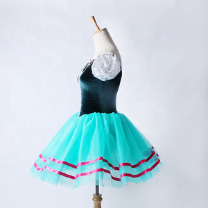 Robe de danse longue bleu lac pour filles <span class=keywords><strong>pas</strong></span> chère, <span class=keywords><strong>tutu</strong></span> de ballet professionnel Giselle - Product Image 3