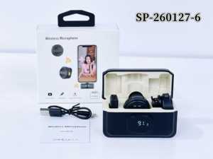 Micrófono Lavalier Inalámbrico 2.4G con Estuche de Carga, Reducción de Ruido ANC para iPhone y Android, Transmisión en Vivo, Vlog, Entrevistas - Product Image 3