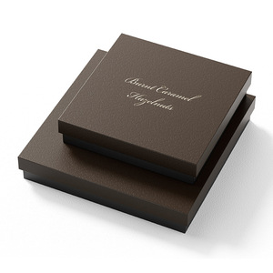 Logo de noël noir <span class=keywords><strong>truffe</strong></span> chocolat emballage papier cadeau boîte en carton pour beignet Macaron Cupcake Dessert <span class=keywords><strong>boulangerie</strong></span> en gros - Product Image 5