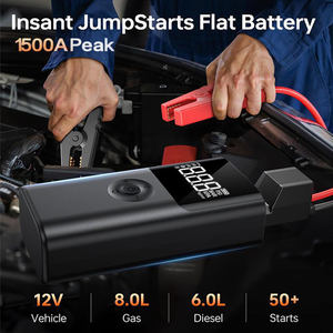 Kit de démarrage de saut Portable haute puissance voiture puissance de démarrage d'urgence gonfleur numérique avec batterie au Lithium pour voiture moto vélo - Product Image 5