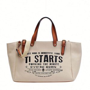 2024 Tote <b>Bag</b> Personnalis Cotton Canvas Tote <b>Bag</b> With Leather Handle High Quality 16Oz Customized Shopping for Women - Product Image 6