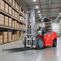 Forklift Listrik Liftron CPD40D Baterai Lithium-Ion Ban Solid 1070x122x50 Dimensi Garpu Kapasitas Angkut Tinggi untuk Logistik Gudang