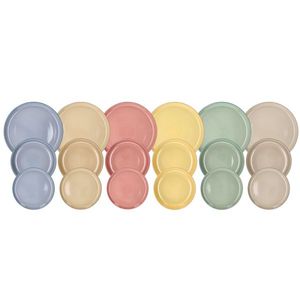 Service de table Tognana Rhapsody 18 pièces, couleurs pastel, tailles assorties - Product Image 1