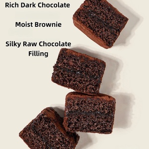 Substitut de repas : <span class=keywords><strong>Brownie</strong></span> au chocolat cru, poudre de cacao, beurre de cacao pur, gâteau dessert Lava, idéal pour les fêtes et le thé de l'après-midi - Product Image 6