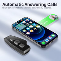 Intercom Bluetooth pour casque de moto Fodsports FX10C, étanche, en ABS, sans fil, pour casques de moto
