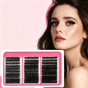 Wholesale Spike <b>Cluster</b> <b>Lashes</b> with Bottom Individual Mix CD Curl Natural Eyelashes Faux Mink <b>Lash</b> <b>Clusters</b> Kit Custom logo - Product Image 1