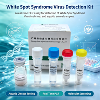 Kit de détection du virus du syndrome des taches blanches pour crevettes, test de diagnostic PCR en temps réel, bandelettes de test aquatiques, marque VIUICK, modèle vétérinaire
