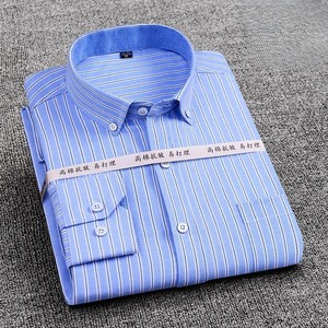 <span class=keywords><strong>Camicia</strong></span> da <span class=keywords><strong>Uomo</strong></span> <span class=keywords><strong>Oxford</strong></span> a Manica Lunga in Cotone Antirughe a Quadri e a Righe, Vestibilità Aderente Casual da Lavoro - Product Image 5