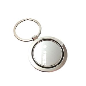 Llavero de Metal Redondo Giratorio con Diseño de Llave de Auto OEM, de Aleación de Zinc, Publicitario, Creativo, Exquisito, Accesorio de Moda, Regalo - Product Image 2