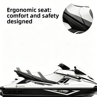 Jet-boat à essence biplace pour le sauvetage aquatique ; PVC haute performance, haute vitesse, à déplacement défini, respectueux de l'environnement