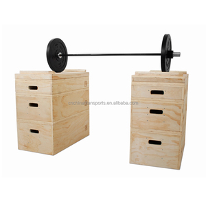 Caja de levantamiento de pesas de madera set <span class=keywords><strong>Jerk</strong></span> blocks - Product Image 4