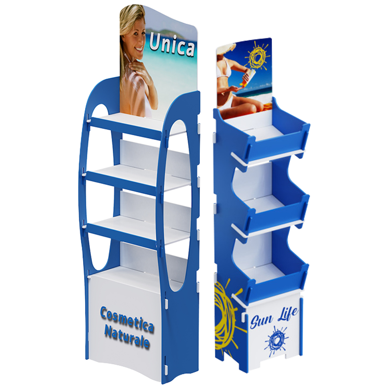 Customizable Modern for Floor Display Stand for Wood Shoes Custom Logo Retail Stores and Shops — view 2