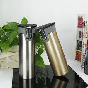 Taza de aislamiento al vacío de acero inoxidable de doble capa de 420ml y 15oz, botella aislada de café sellada al vacío, botella de agua de doble pared - Product Image 4