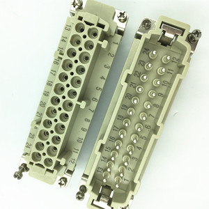Connettore Rettangolare DIN HE-024-<span class=keywords><strong>M</strong></span> a 24 Pin per Automazione di Stampi, Uso Industriale Pesante per Canali Caldi - Product Image 2