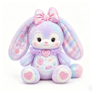 Muñeco de Peluche de Diseño Personalizado, Fabricado en Vietnam, Adorable Conejo Luminoso de Peluche para Niñas Pequeñas, Compañero de Relaxación - Product Image 4
