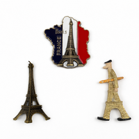 Aimants de réfrigérateur personnalisés en 3D avec motif de pays, en alliage métallique, imperméables et durables, cadeaux promotionnels
