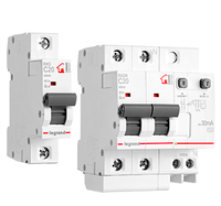 Disjoncteur différentiel Legrand série RXDR 30mA avec protection contre les surcharges et les fuites à la terre pour circuits électriques