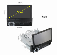 Autoradio Android 10.0 7 pouces simple 1 DIN autoradio stéréo GPS Wifi lecteur FM