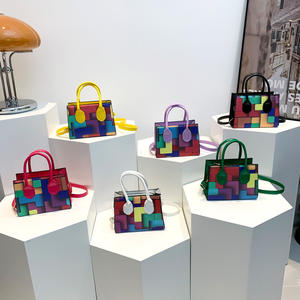 Petits sacs à bandoulière carrés pour femmes Hit Color Crossbody Messenger Bag Lady Purses and Handbags.Z0137 - Product Image 6