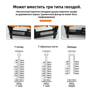 Batería de litio multifuncional estilo <span class=keywords><strong>Freeman</strong></span> LD509040T50 tres en uno pistola de clavos de techo grapadora pistola satple para hormigón - Product Image 2