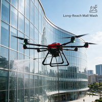 Drone de lavage aérien industriel à six axes renforcé avec absorption des chocs, marque ODM personnalisée