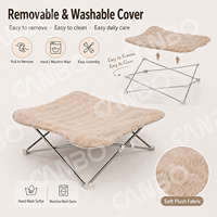 CANBO Lit surélevé imperméable pour chien de haute qualité, portable et extérieur avec cadre en acier pour animaux de compagnie