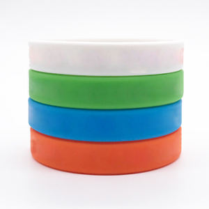 Beco-wristbands סיליקון ריק ידידותי לסביבה מופנקת צמיד גומי כהה - Product Image 2