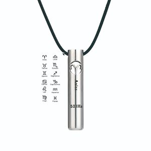 Constelación Diseño Acero Inoxidable meditación 528 Hz silbato colgante collar Anti ansiedad respiración collares - Product Image 2