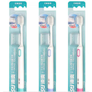 Brosse à dents orthodontique Sushuang, poils doux, tête en forme de V, petite tête spéciale pour redresser les dents, brosse interdentaire pour appareils dentaires - Product Image 3