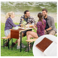 Chemin de table en cuir végétalien 71 x 13 pouces, résistant à la chaleur, imperméable, en similicuir, pour la maison, tous les jours, les fêtes