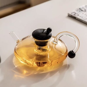 Set di <span class=keywords><strong>Teiera</strong></span> in Vetro <span class=keywords><strong>con</strong></span> <span class=keywords><strong>Infusore</strong></span> e Filtro per Tè e Caffè, Sicuro per Fornelli, per Uso Domestico e Alberghiero - Product Image 6