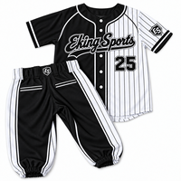 Ensemble de shorts et de chemises de baseball personnalisés OEM, couleur marron, avec des patchs appliqués avec le nom de l'équipe ou du club, design en sergé, uniforme de baseball, vêtements de sport
