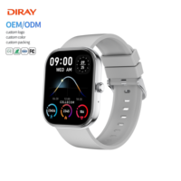 Jam Tangan Olahraga untuk Pria Jam Tangan Pintar Grosir OEM Jam Tangan Pintar Kustom DIRAY S5 2.01" 3 Warna DIY Dial Notifikasi Aplikasi Push