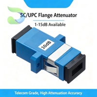 Attenuator Flensa Serat Optik SC 1dB 3dB 5dB 7dB 10dB 15dB 20dB Single Mode UPC APC Tetap