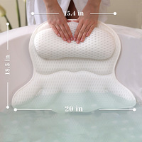 Weihang Oreiller de baignoire en maille 3D papillon lavable en machine écologique avec ventouse Coussin de spa Livraison directe transfrontalière