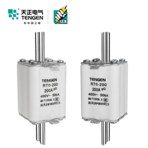 Elemento Fusible Tengen Rto-200 200A Gg 400V 50kA Tipo Cuchilla de Tubo Cuadrado Cerámico - Product Image 3