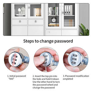 סגסוגת אבץ 3 ספרות <span class=keywords><strong>90</strong></span> מעלות rotary שילוב תיבת תיבת דואר רהיטי שולחן מספר - Product Image 4