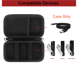 Estuche rígido portátil a prueba de golpes impermeable HDD SSD para Ledger Nano S Plus/ S / X <span class=keywords><strong>Crypto</strong></span> Hardware Wallet - Case Only - Product Image 2