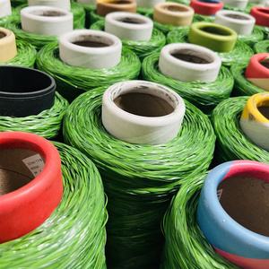 Màu nâu sẫm cỏ nhân tạo Thảm sợi màu sắc khác nhau Monofilament Turf <span class=keywords><strong>fibrillated</strong></span> cỏ sợi để làm cho cỏ nhân tạo - Product Image 5