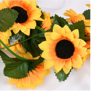Fleur de <span class=keywords><strong>soleil</strong></span> artificielle maison cuisine jardin bureau fleurs suspendues guirlande vigne réaliste pour la maison mariage décoration de jardin - Product Image 2